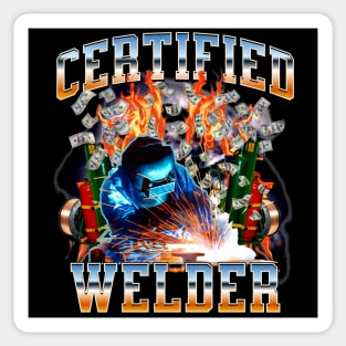 Certified Welder Vintage Bootleg Sticker